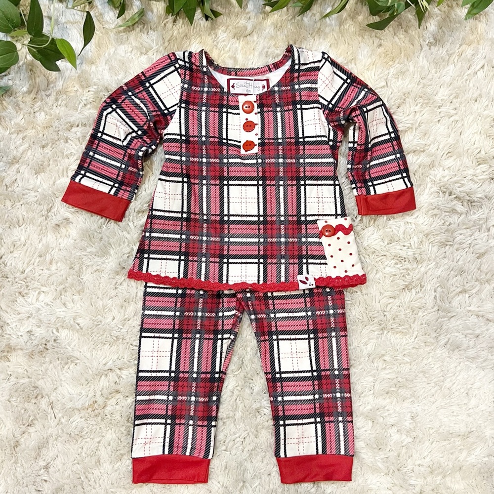 Sweethoney Christmas Pajama Set Loungewear Size 6 Months NWT